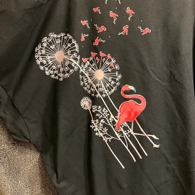 Flower Dandelion Pink Flamingo Shirt Pink Flamingo Lover Gift Bird Pink