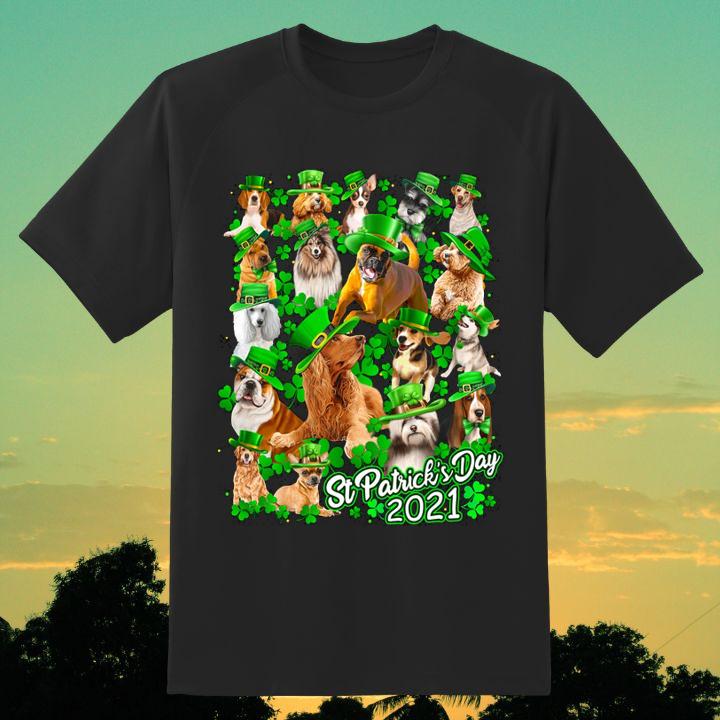 Dogs And Shamrocks St. Patrick's Day 2024 Shirt