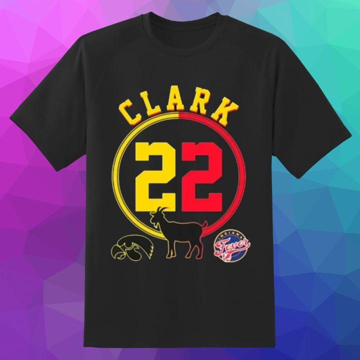 Caitlin Clark Iowa Hawkeyes T-Shirt - Indiana Fever Goat Basketball Gear