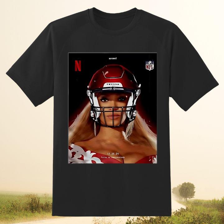 Shop Beyoncé NFL Halftime Ravens vs. Texans Christmas Day T-Shirt Now