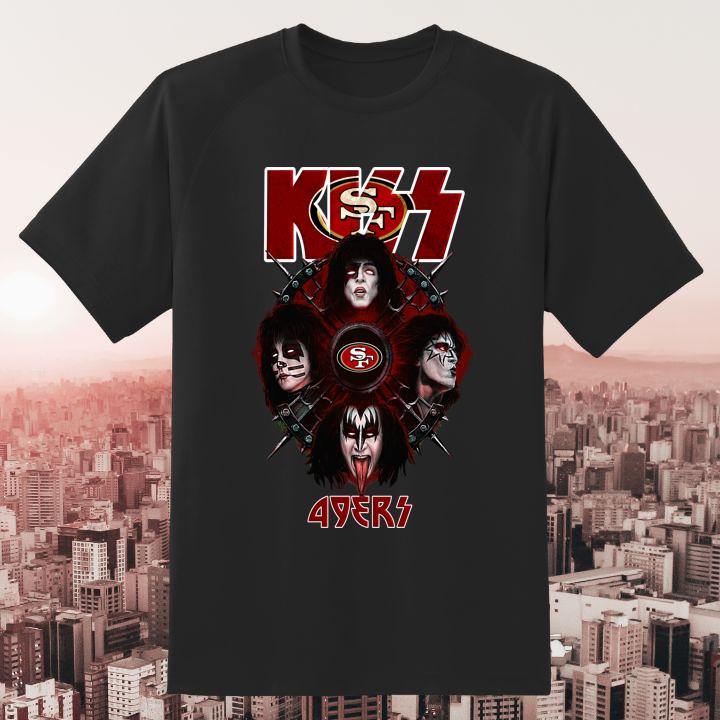 Hot Official Kiss Band San Francisco 49ers Bohemian Rhapsody T-Shirt