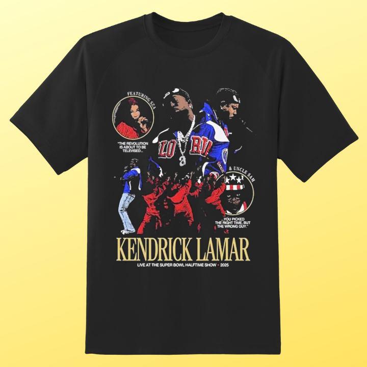 Kendrick Lamar The Super Bowl Halftime Show 2025 SZA Uncle Sam Shirt
