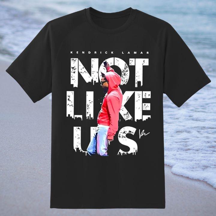 Kendrick Lamar Rapper Not Like Us Signed Shirt