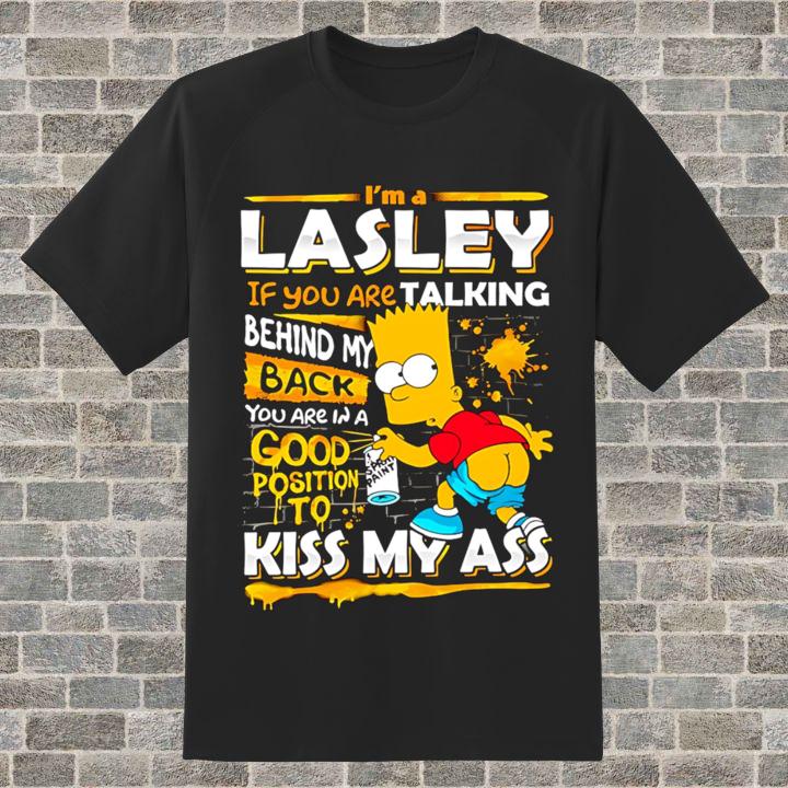 Bart Simpson Im A Lasley Funny Back Talk Attitude Graphic T-Shirt