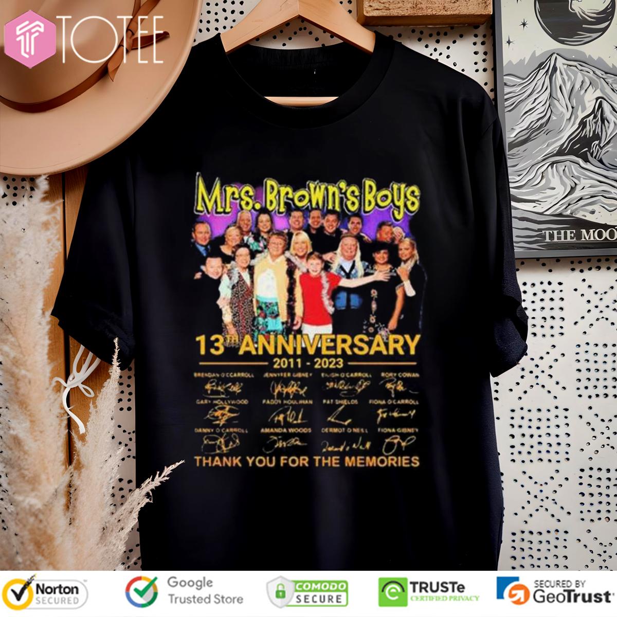 Mrs. Brown's Boys 13th Anniversary 2011-2023 Signatures T-Shirt