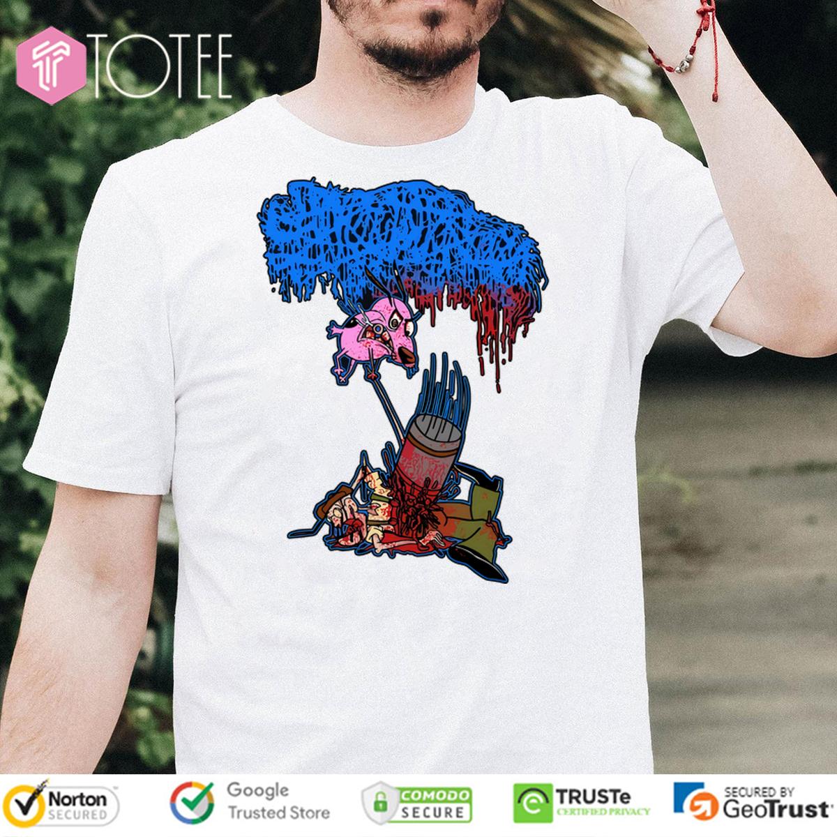 Sanguisugabogg Stupid Courage Dog Shirt