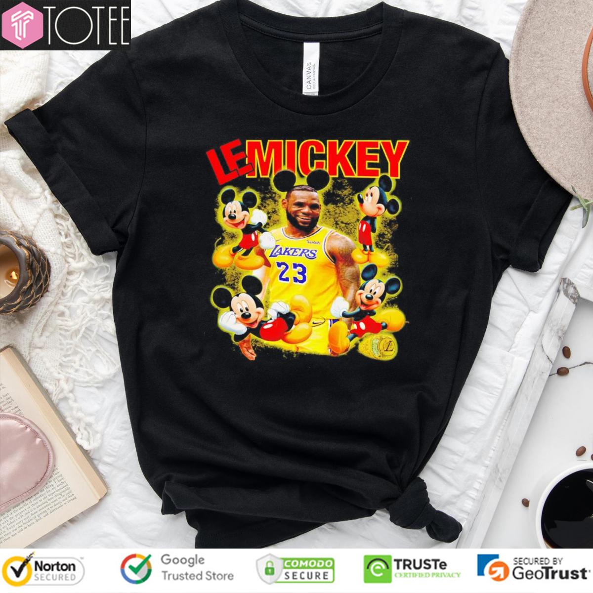 Lakers Lebron James 23 Disney Mickey Mouse T-Shirt