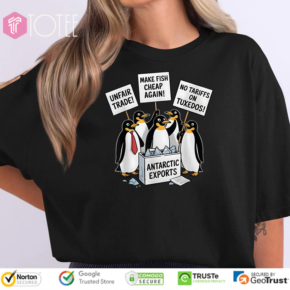 Penguins Against Tariffs Shirt: Show Your Support & Save!