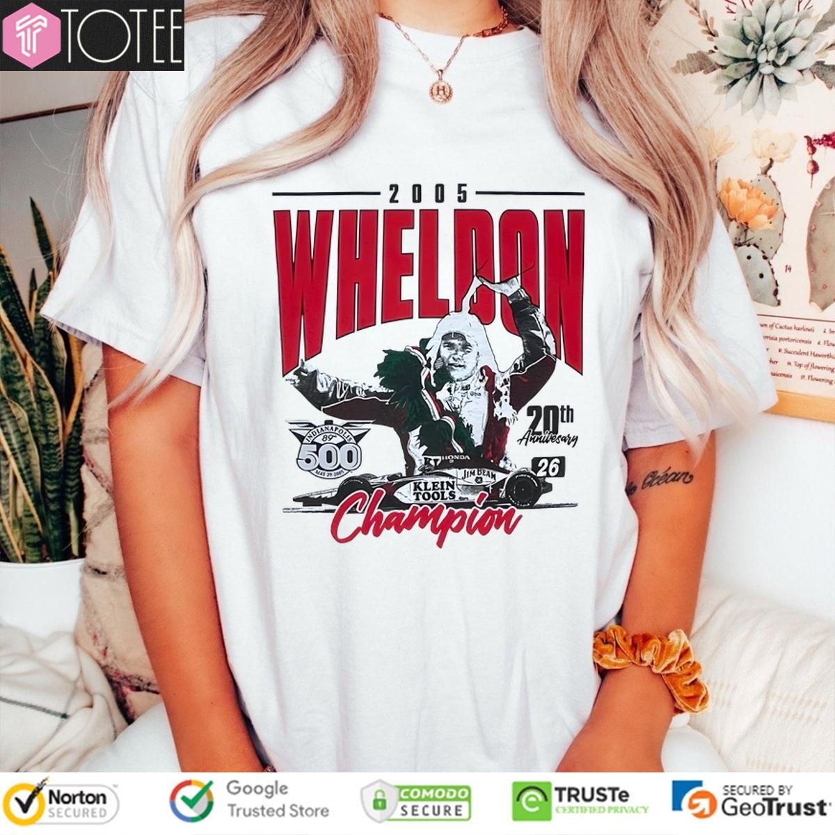 Dan Wheldon TShirt: Celebrate Indy 500 Victory! 20th Anniversary