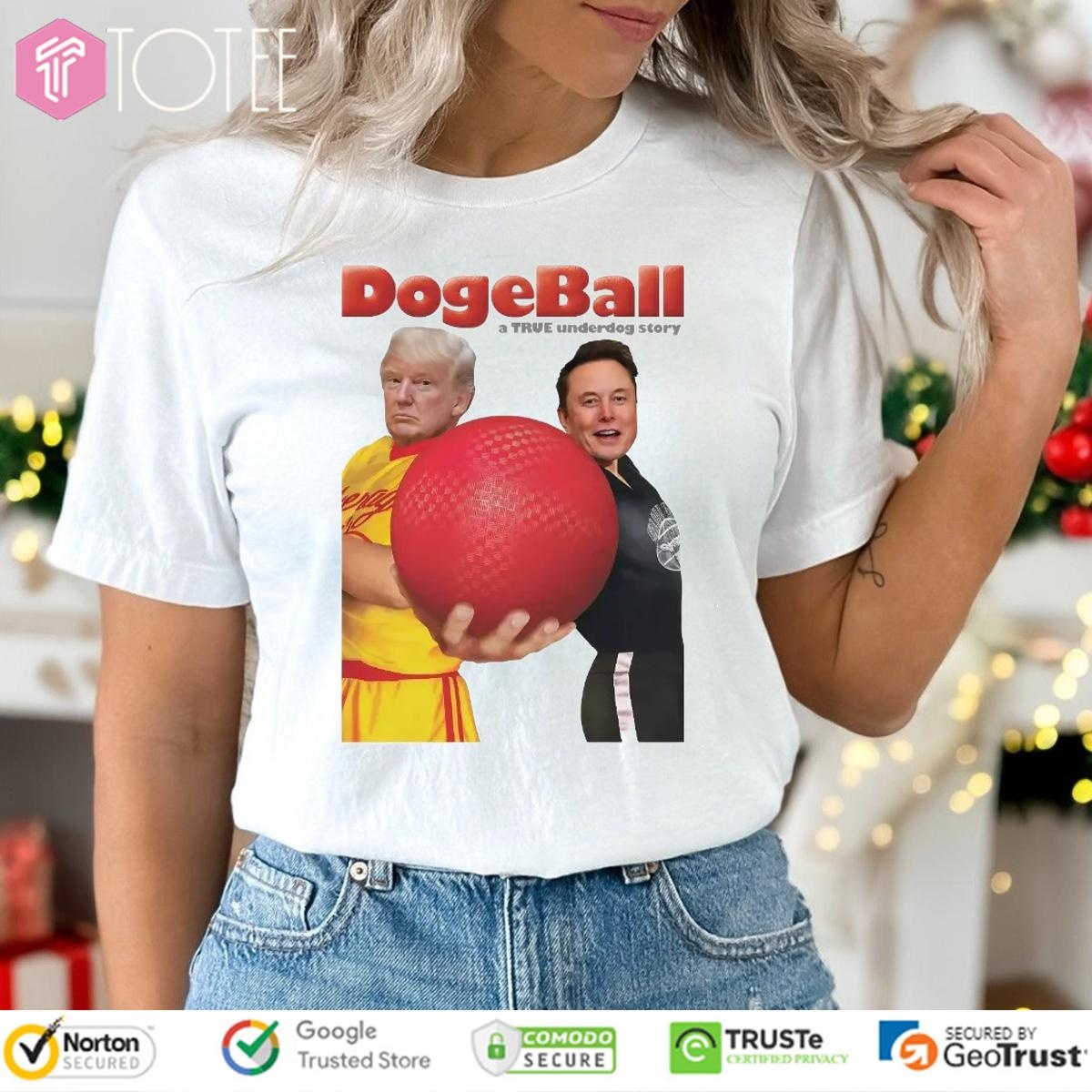 Elon Musk Vs Trump Dodgeball A True Underdog Story T-shirt