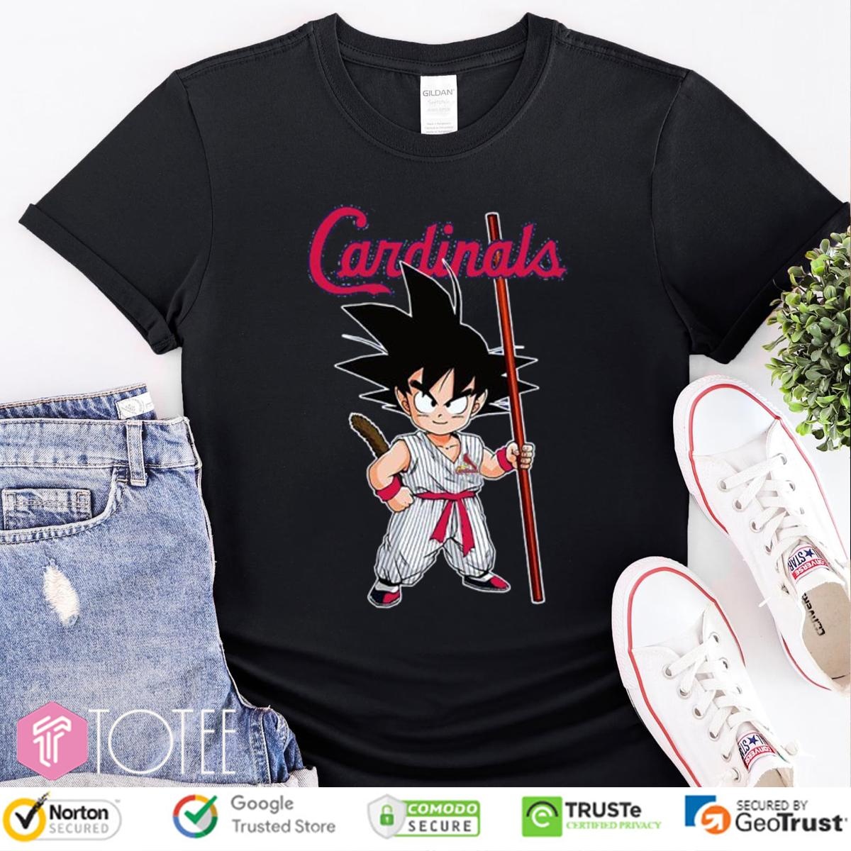 Dragon Ball Z Goku St. Louis Cardinals Baseball T-shirt