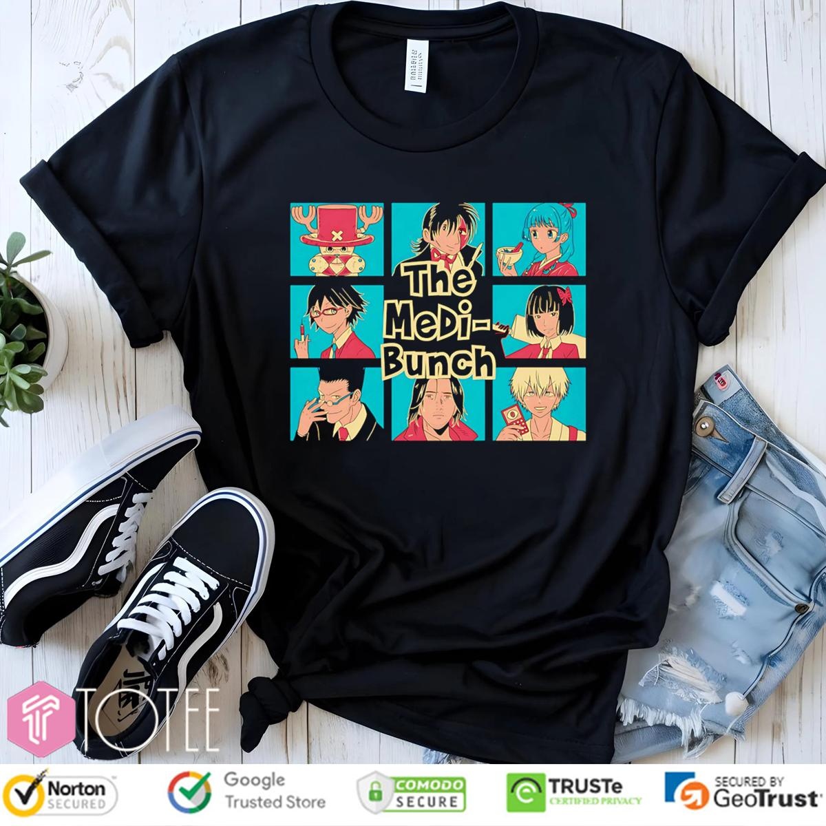 The Medi-Bunch Manga Characters T-shirt