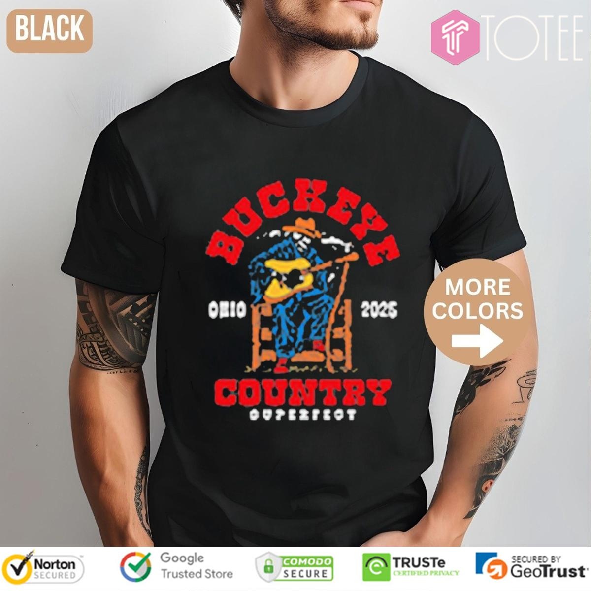 Buckeye Country Superfest Grim Reaper Guitar Ohio 2025 T-shirt