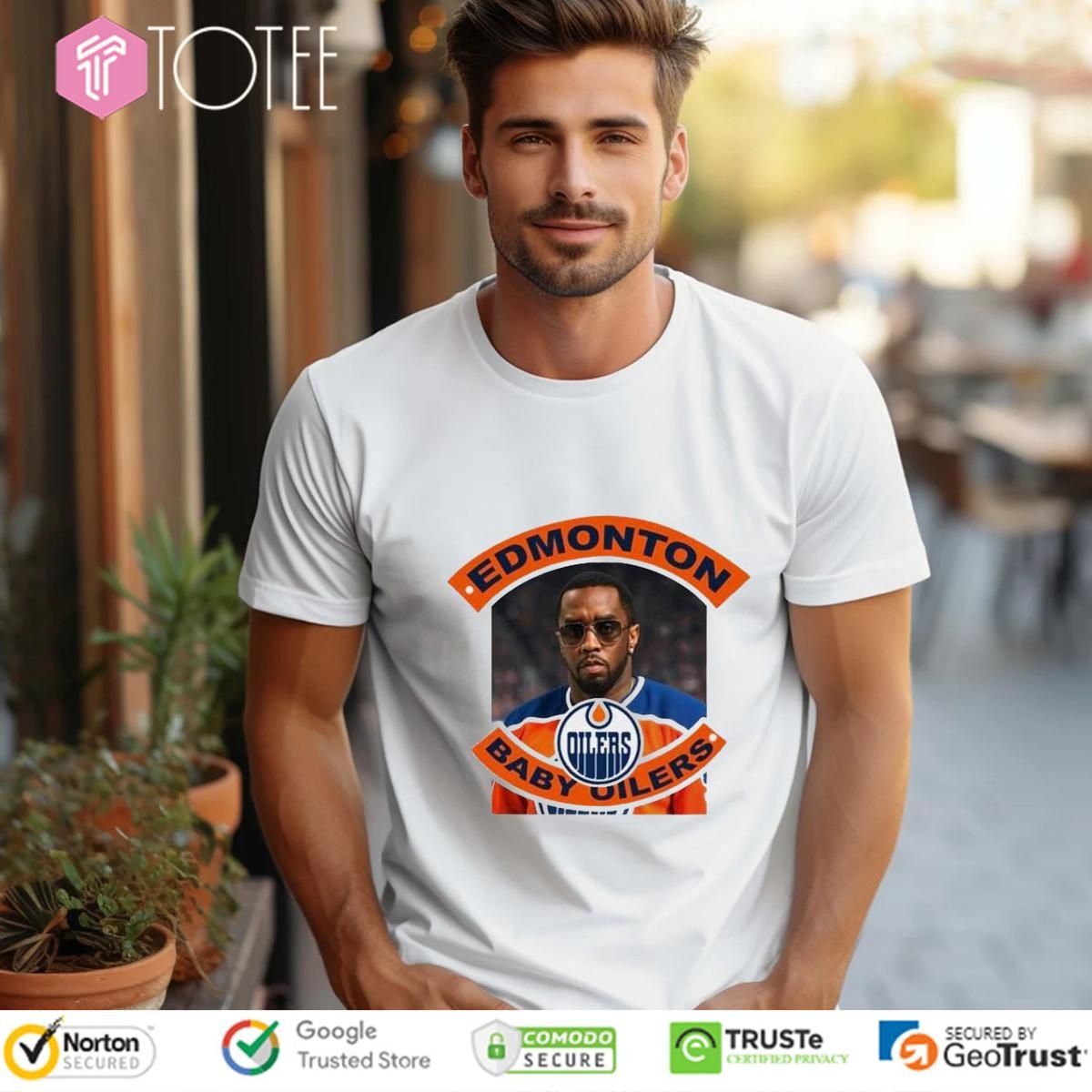 Edmonton Baby Oilers Parody Diddy Edmonton Oilers T-shirt