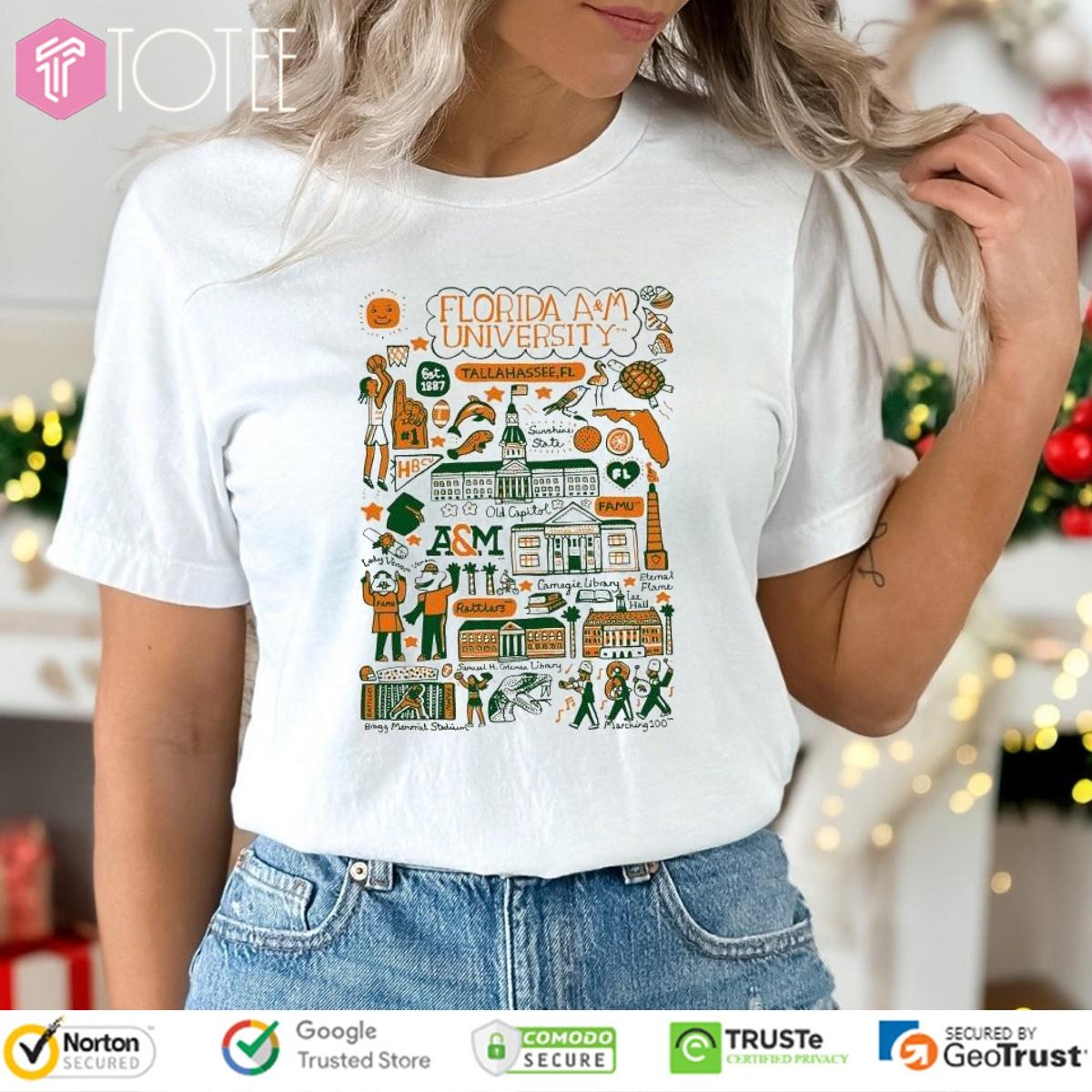 Florida A&M University Art Illustration T-shirt