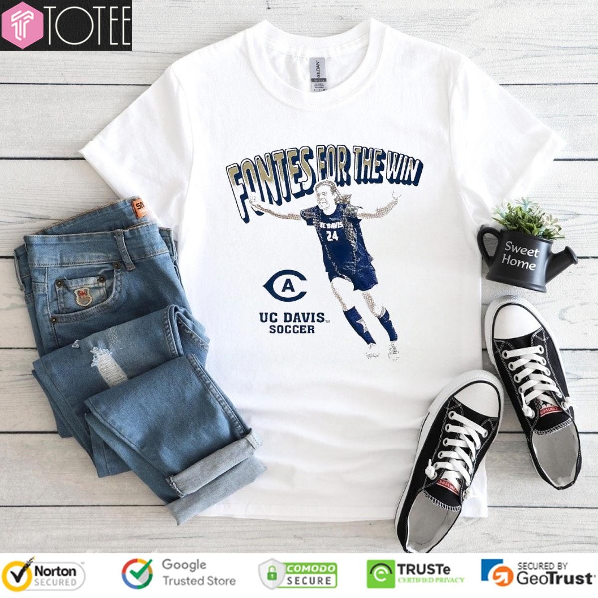 Genavieve Fontes For The Win Uc Davis Soccer Shirt T-shirt