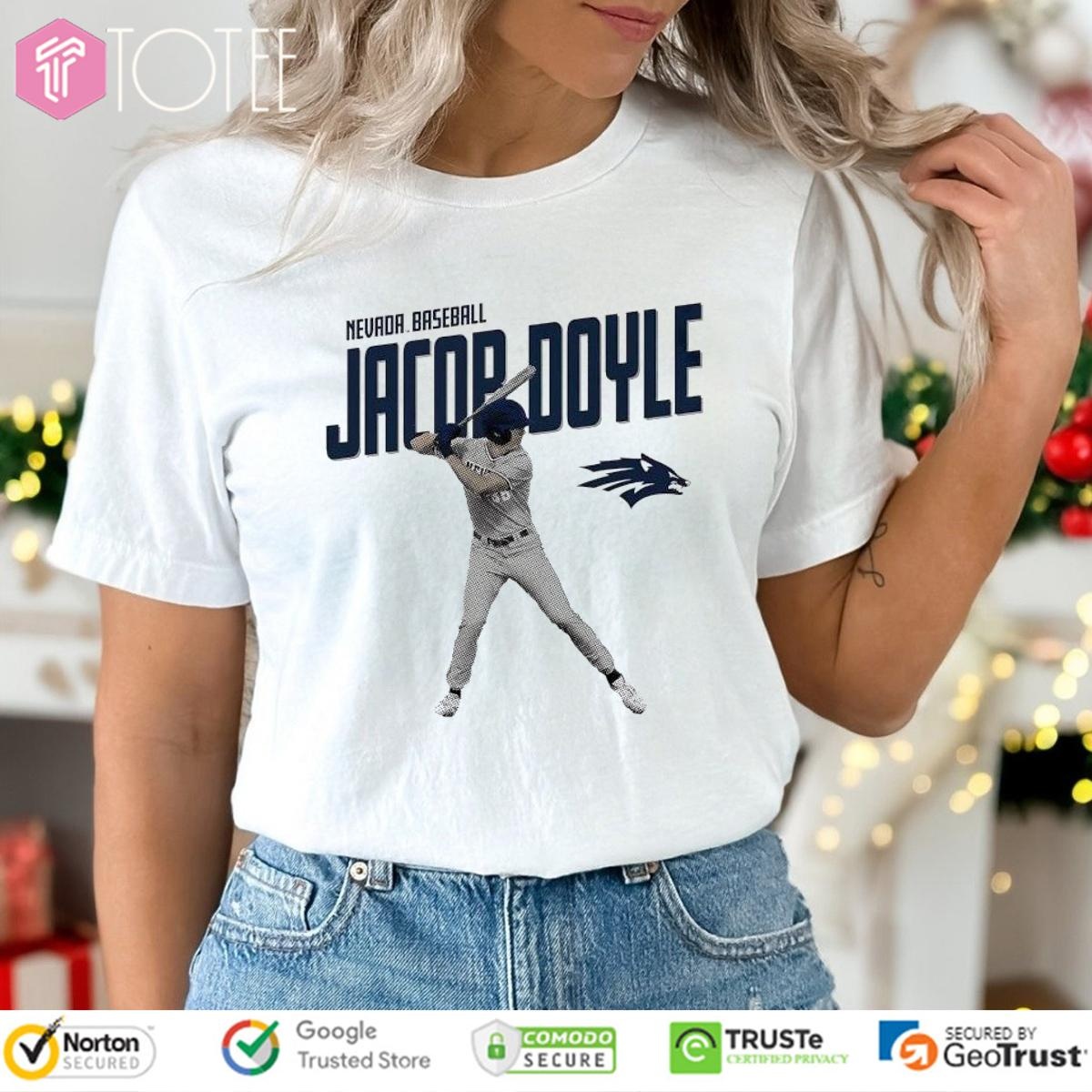 Jacob Doyle Nevada Wolf Pack Baseball T-shirt