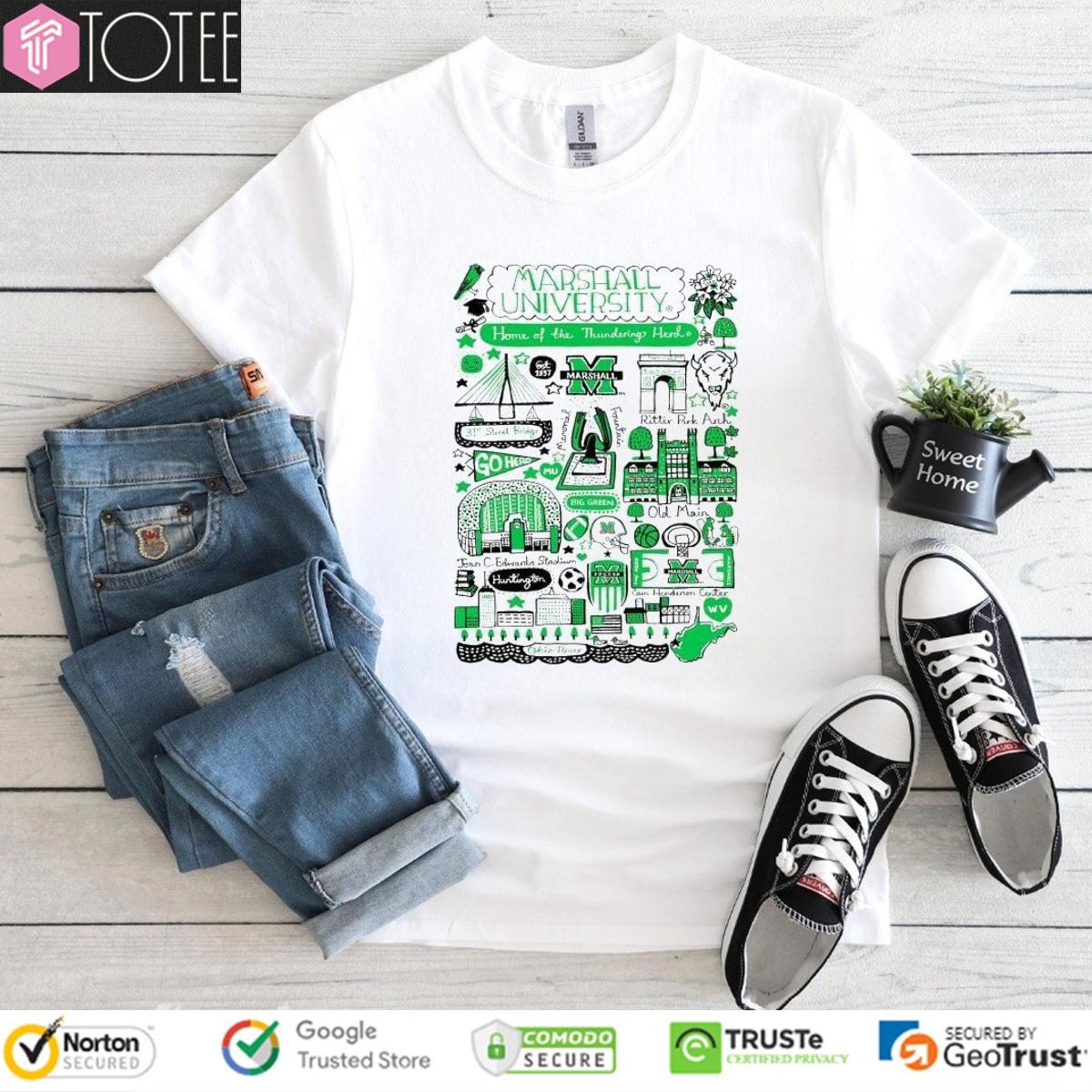 Marshall University Art Illustration T-shirt