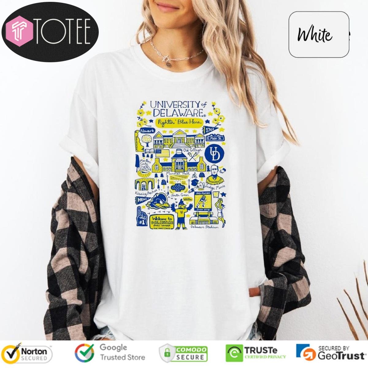 University Of Delaware Art Illustration T-shirt