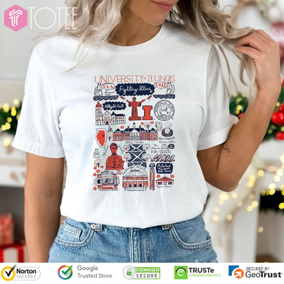 University Of Illinois Art Illustration T-shirt