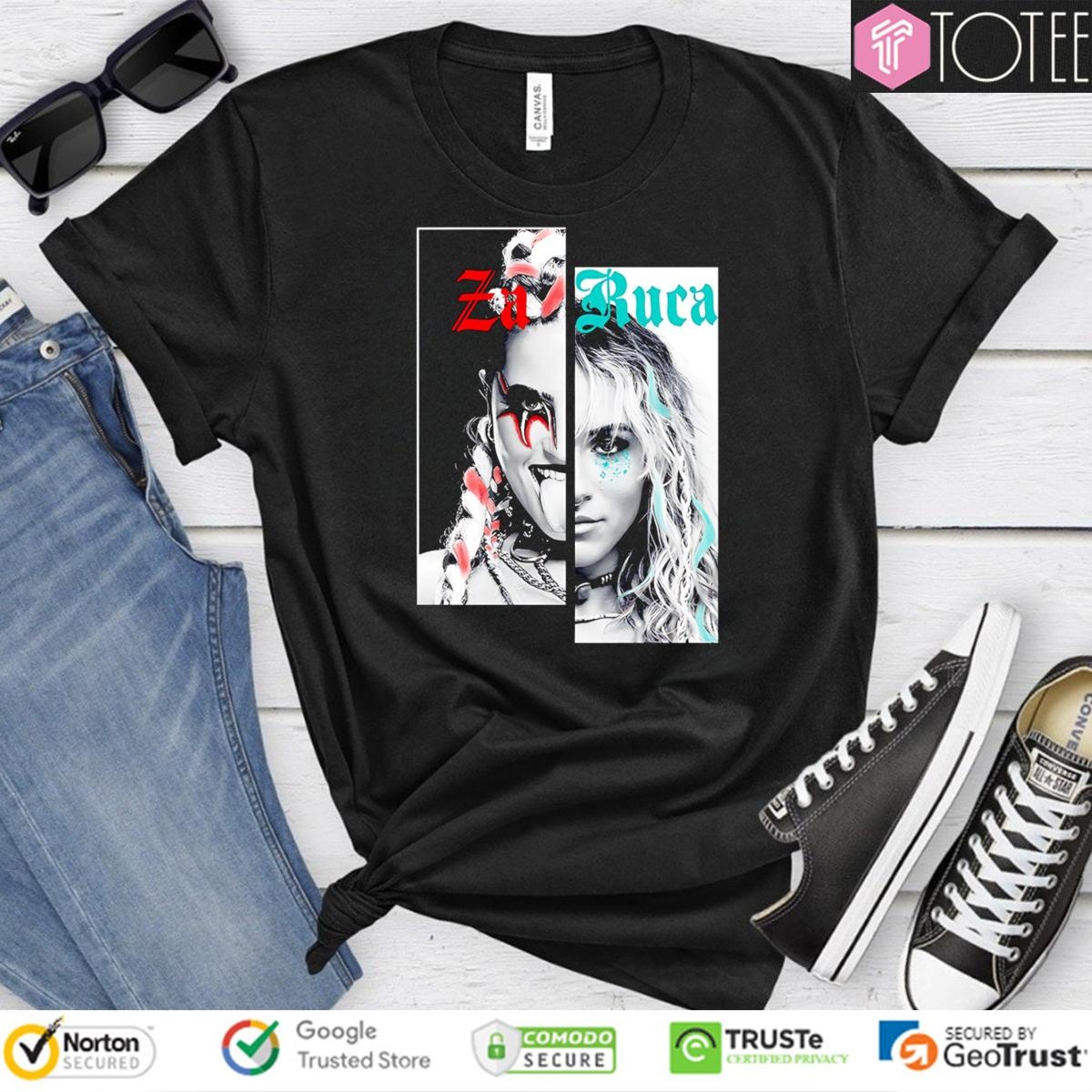 Zaruca Wwe Faces T-shirt