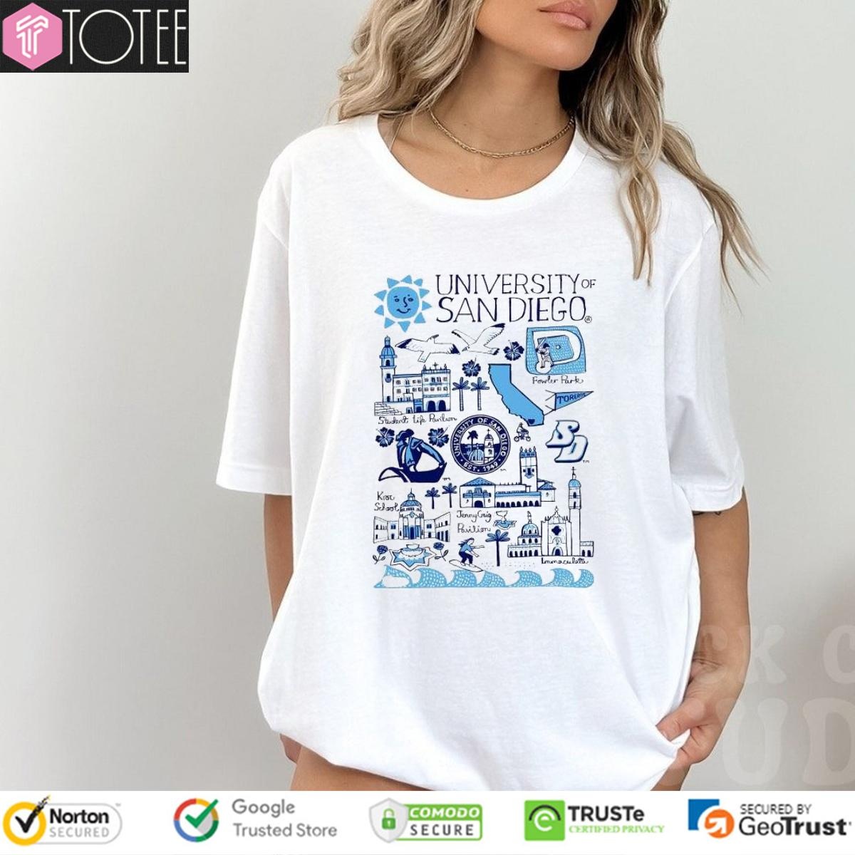 University Of San Diego Art Illustration T-shirt