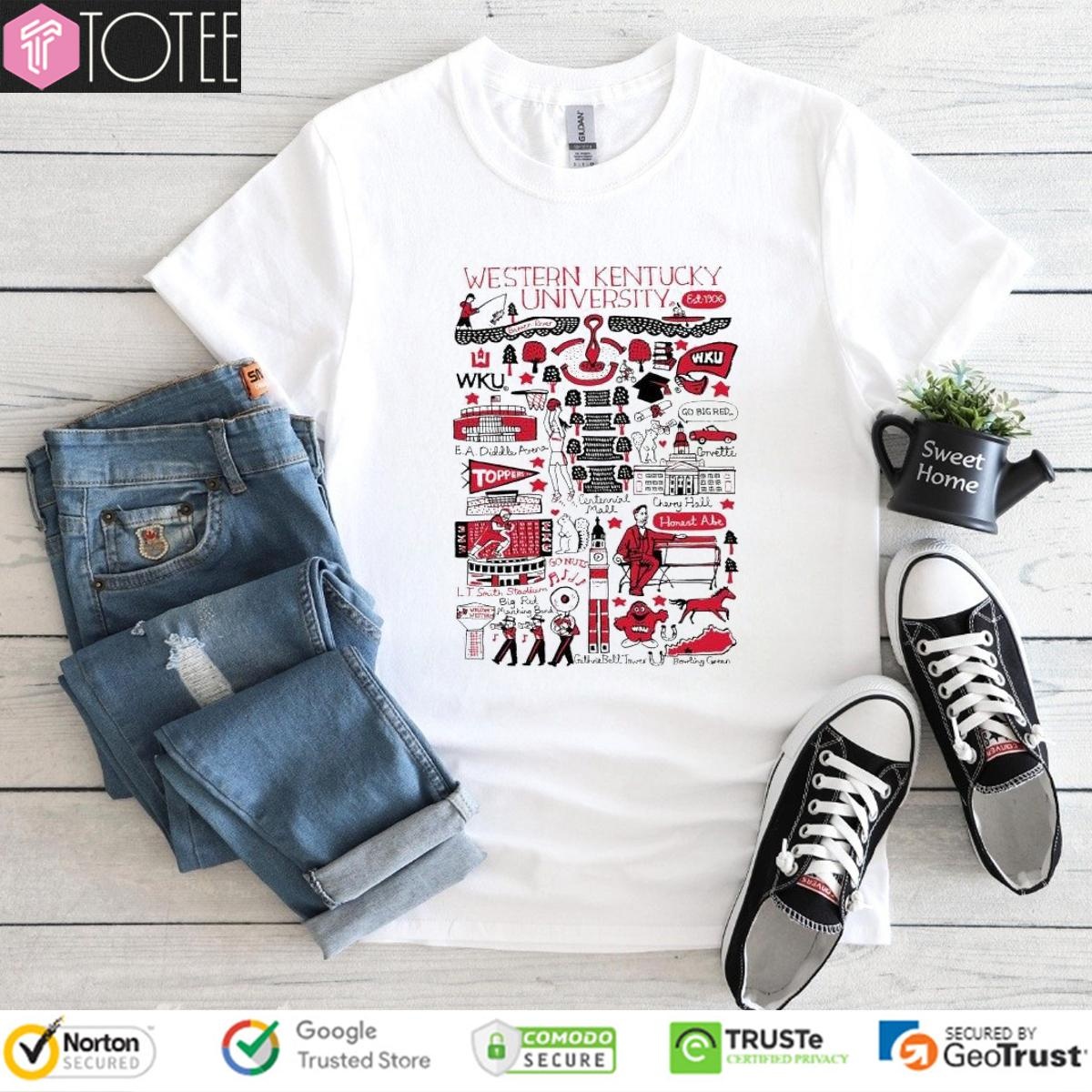 Western Kentucky University Art Illustration T-shirt