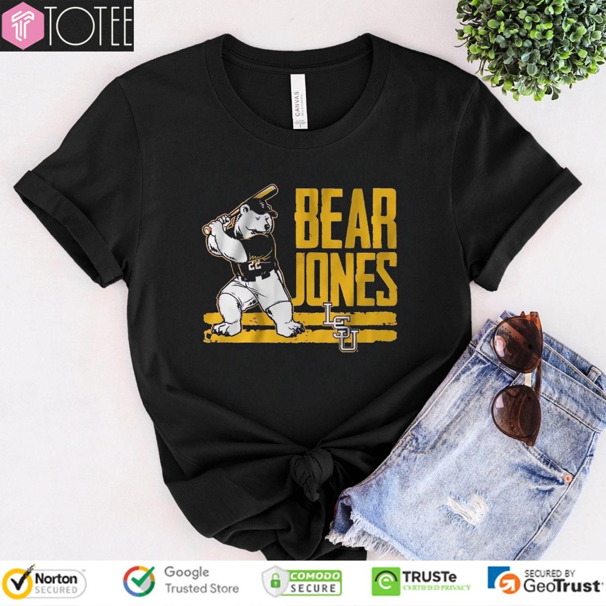 Bear Jones Ls Tigers Baseball Jared Jones T-shirt