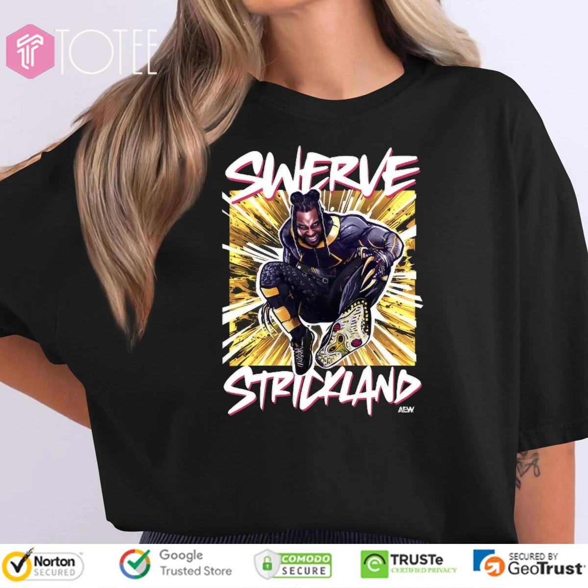 Swerve Strickland Aew Graphic T-shirt