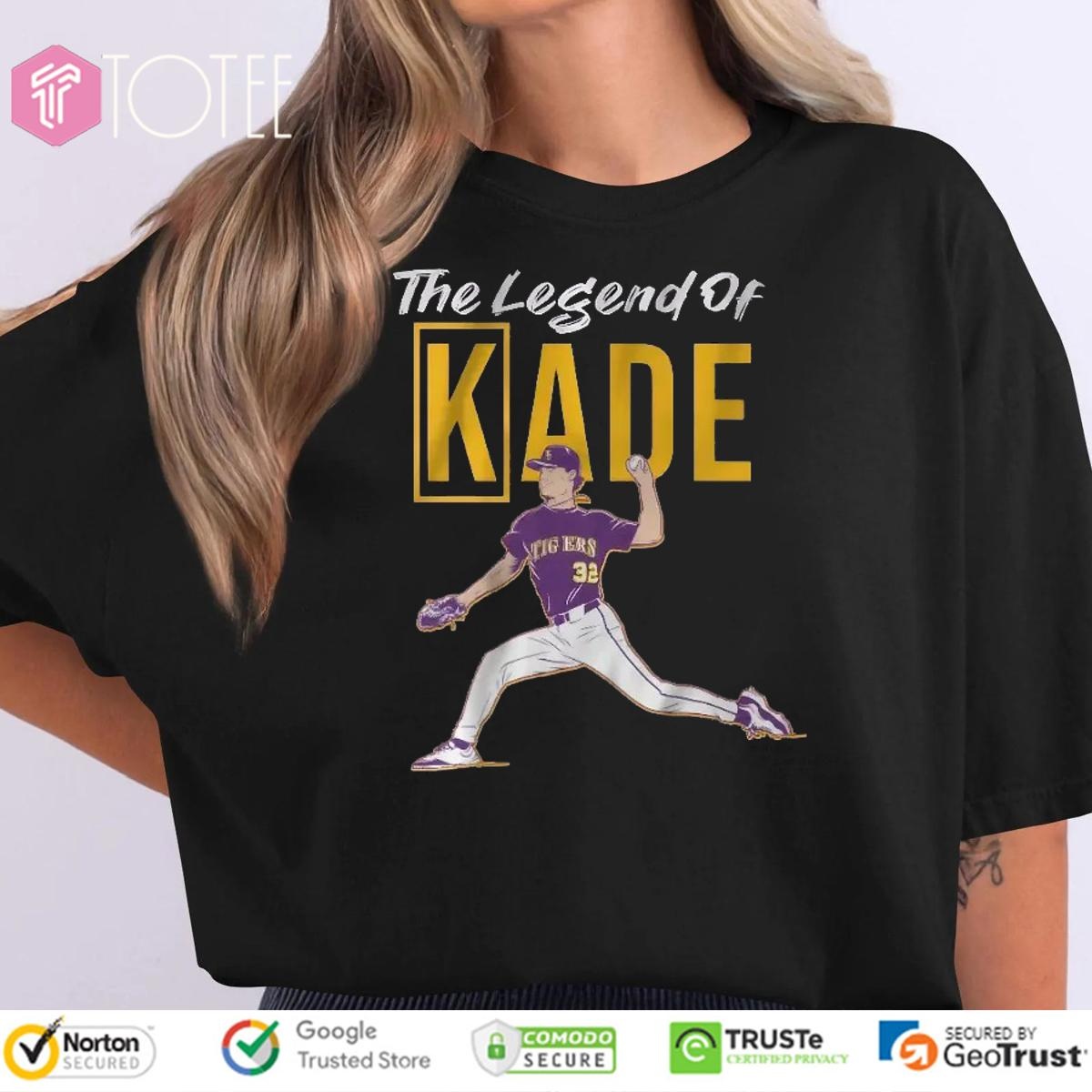 The Legend Of Kade Anderson Ls Tiger Baseball T-shirt