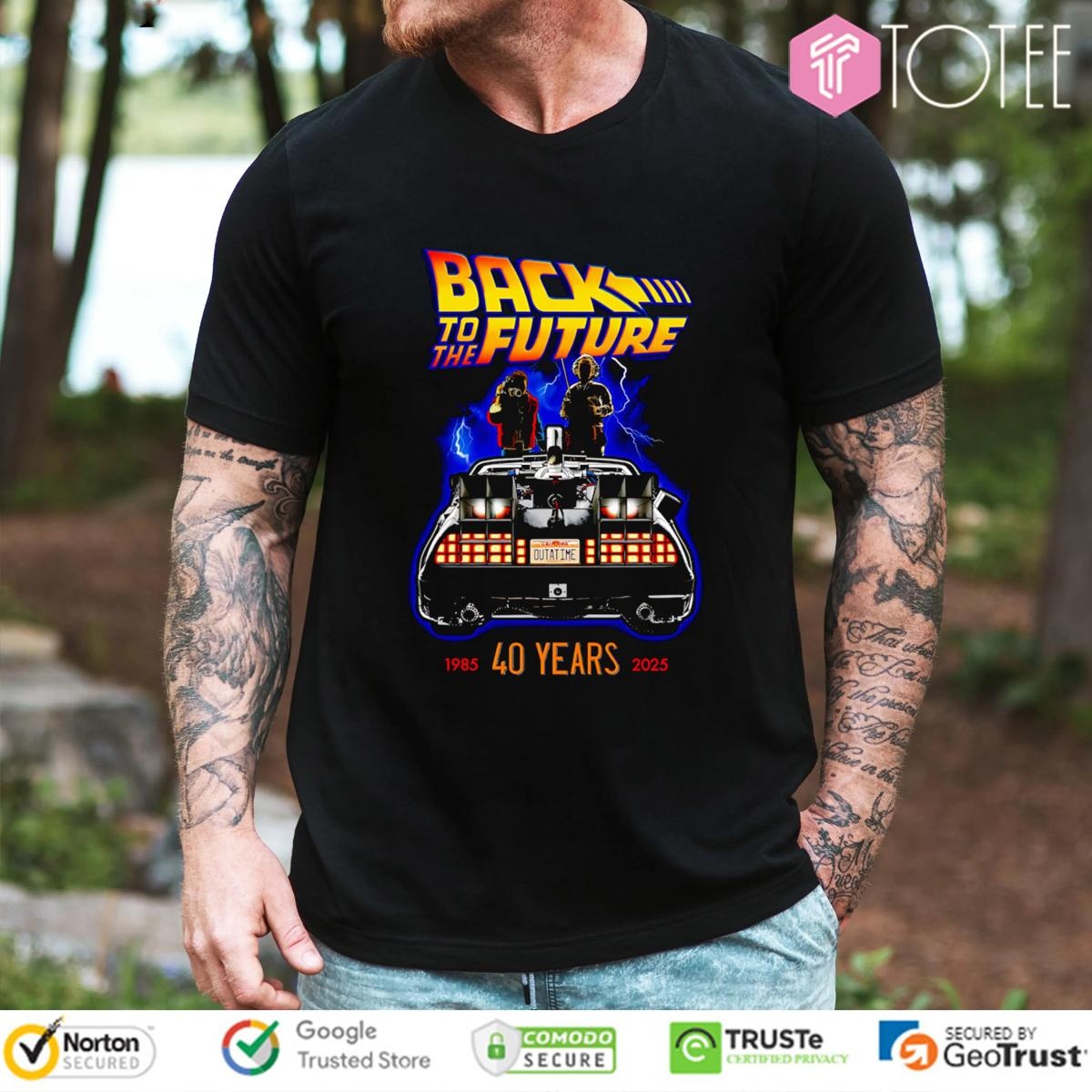 40 Years 1985-2025 Back To The Future Graphic T-shirt