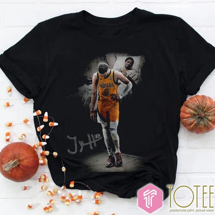 Tyrese Haliburton Legend Indiana Pacers Injured Signature T-shirt
