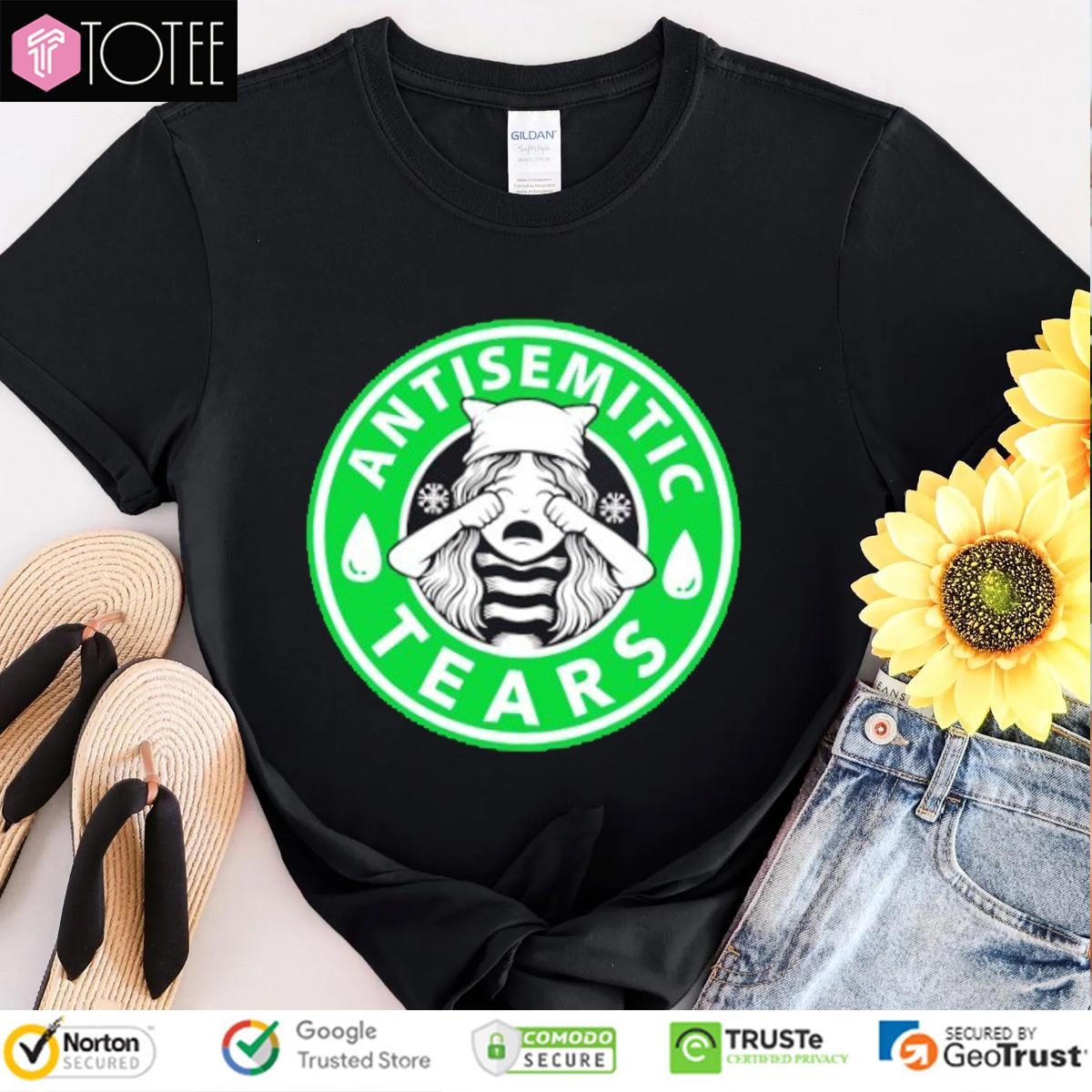 Antisemitic Liberal Tears Starbucks Logo T-shirt