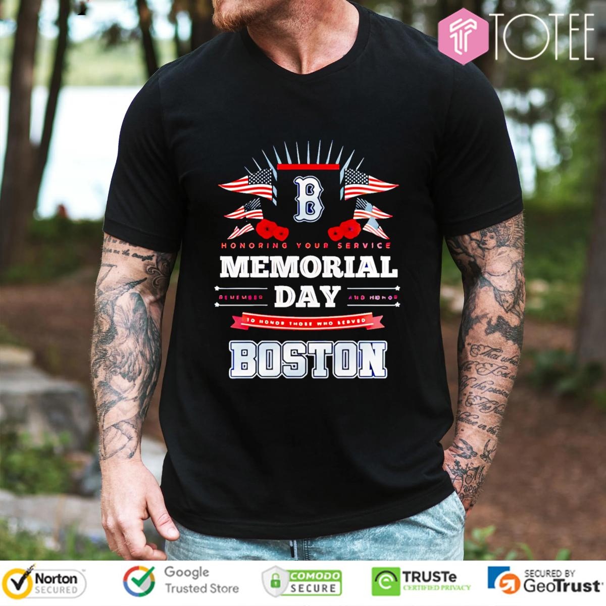 Boston Red Sox Honoring Your Service Memorial Day T-shirt