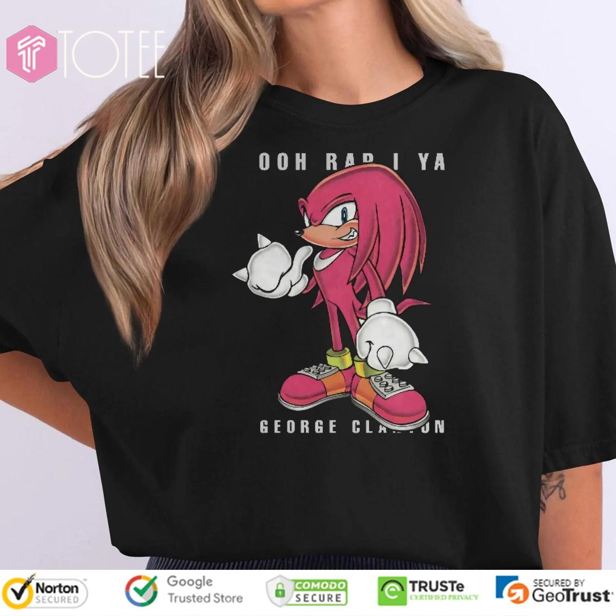 Knuckles Ooh Rap I Ya George Clanton Red Sonic The Hedgehog 2 T-shirt