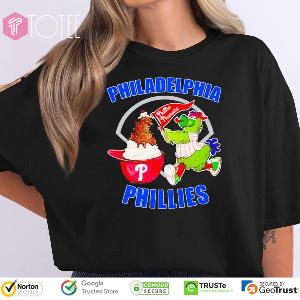 Phanatic Mascot Ice Cream Hat Philadelphia Phillies T-shirt