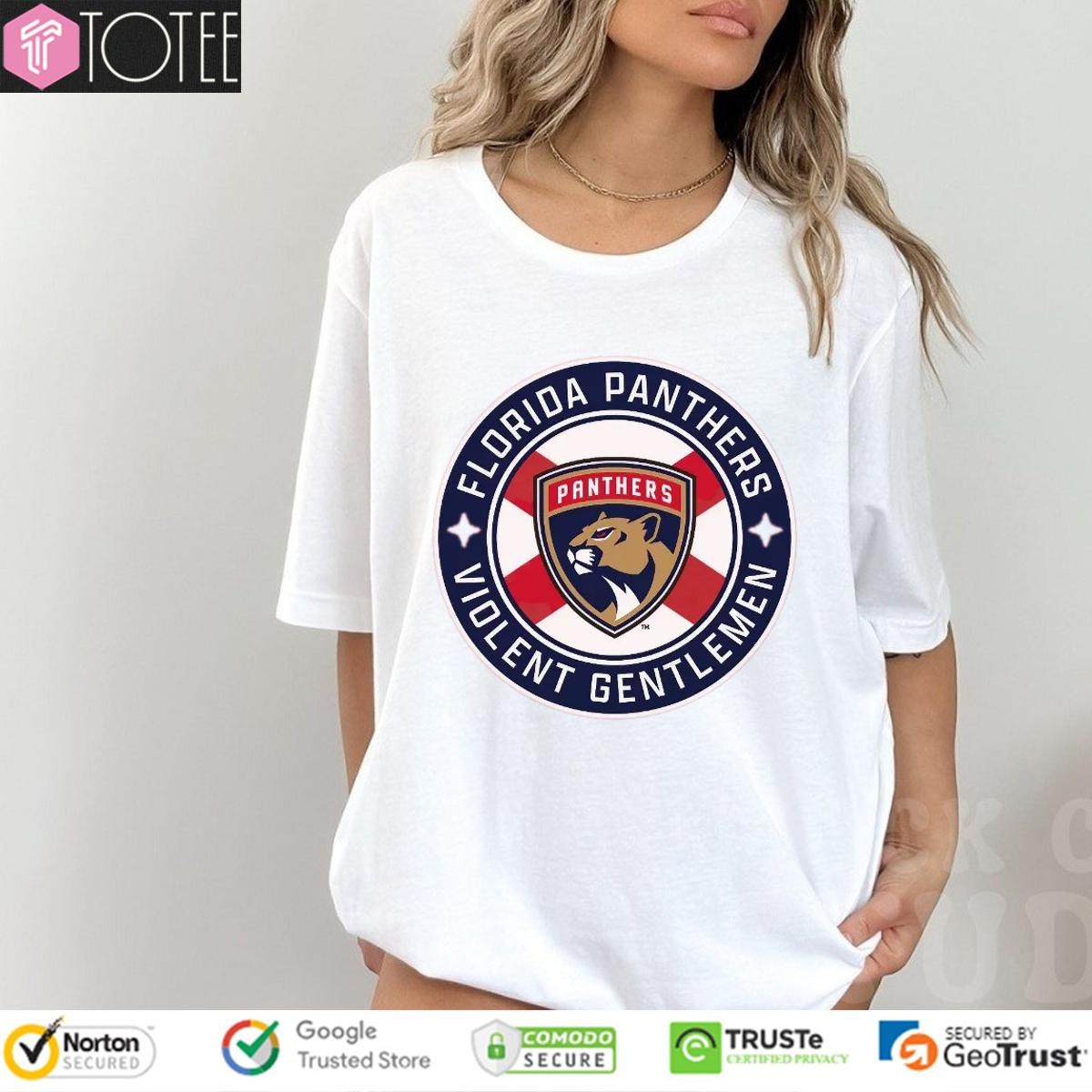 Violent Gentlement Florida Panthers Flag Logo T-shirt
