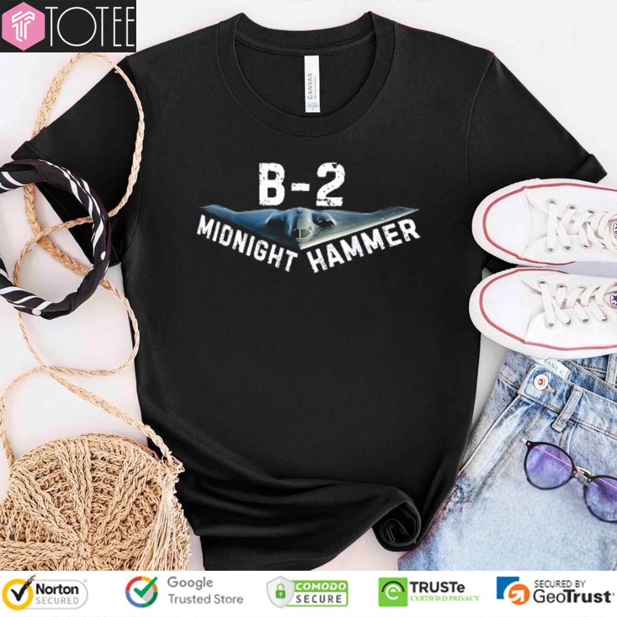 Midnight Hammer Military B2 Stealth Jet T-shirt