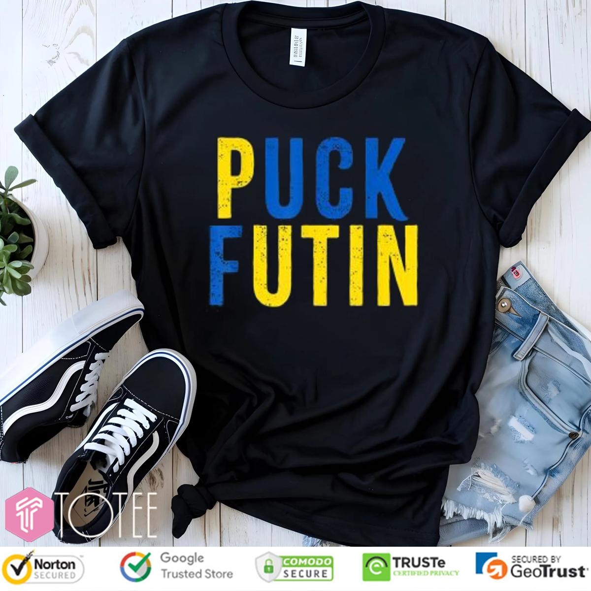 Puck Futin Ukraine Flag Support Ukraine Fuck Putin T-shirt
