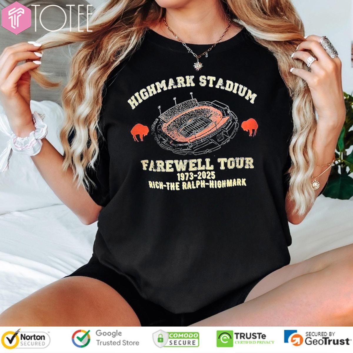 Buffalo Bills Farewell Tour 1973-2025 Rich The Ralph Highmark Stadium T-shirt