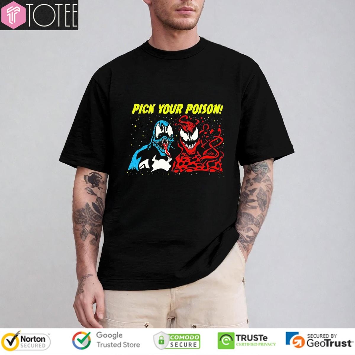 Marvel Venom Carnage Pick Your Poison T-shirt
