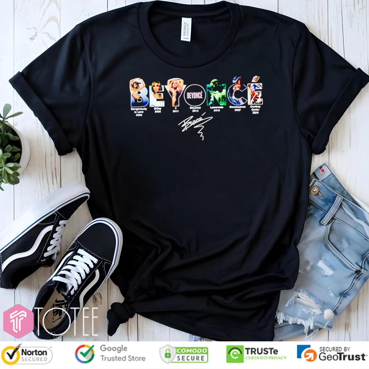 Beyonce Albums Signature T-shirt