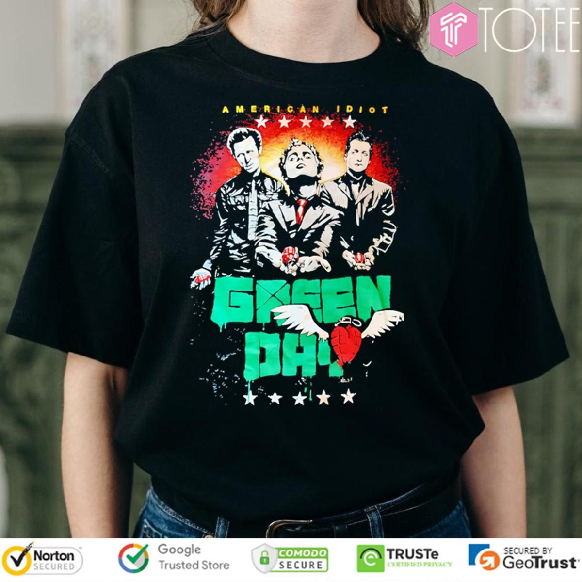 American Idiot Green Day Band Graphic T-shirt