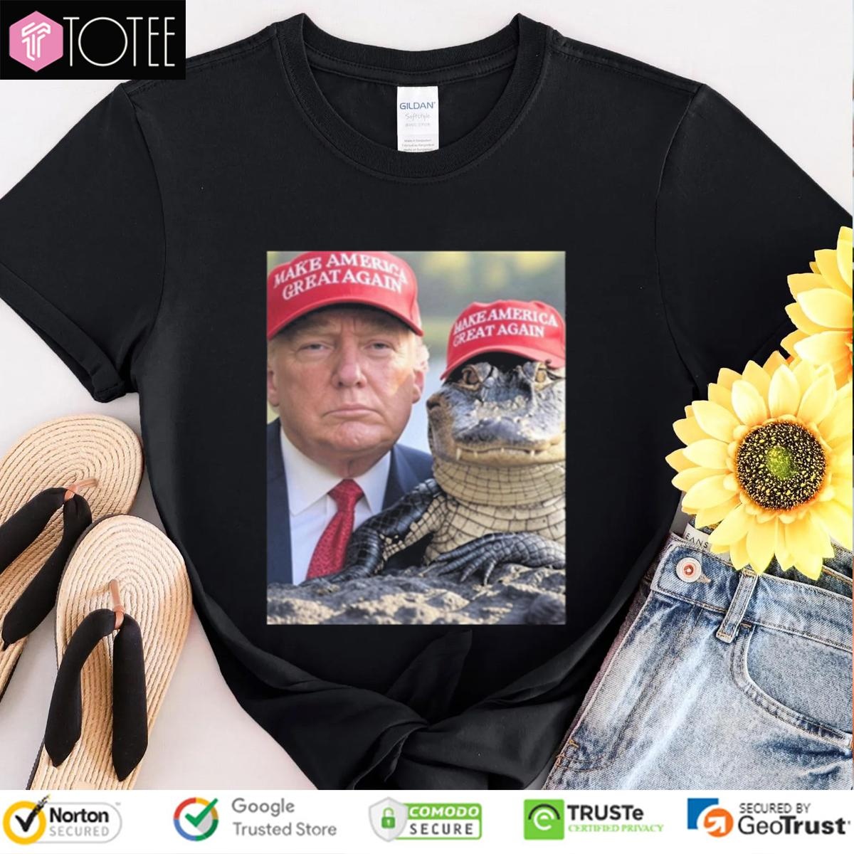 Donald Trump Alligator Alcatraz Make America Great Again T-shirt