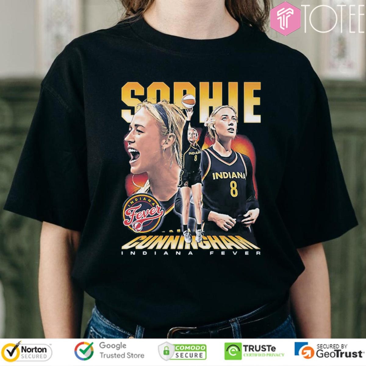Indiana Fever Sophie Cunninghamel Vintage Graphic T-shirt