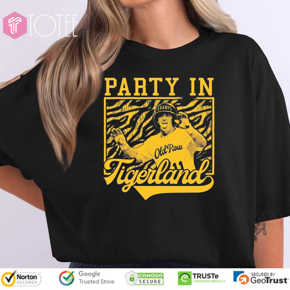 Josh Pearson Tigers Baseball Party In Tigerland Graphic T-shirt