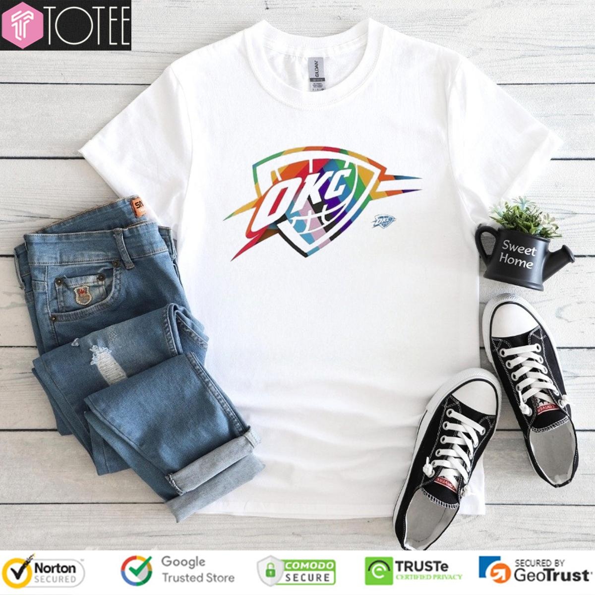 Lgbt Pride Oklahoma City Thunder Logo T-shirt