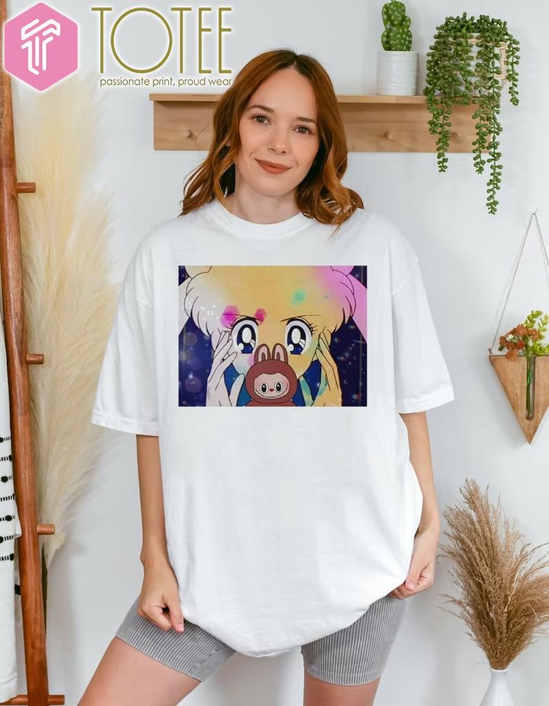 Sailor Moon And Labubu T-shirt