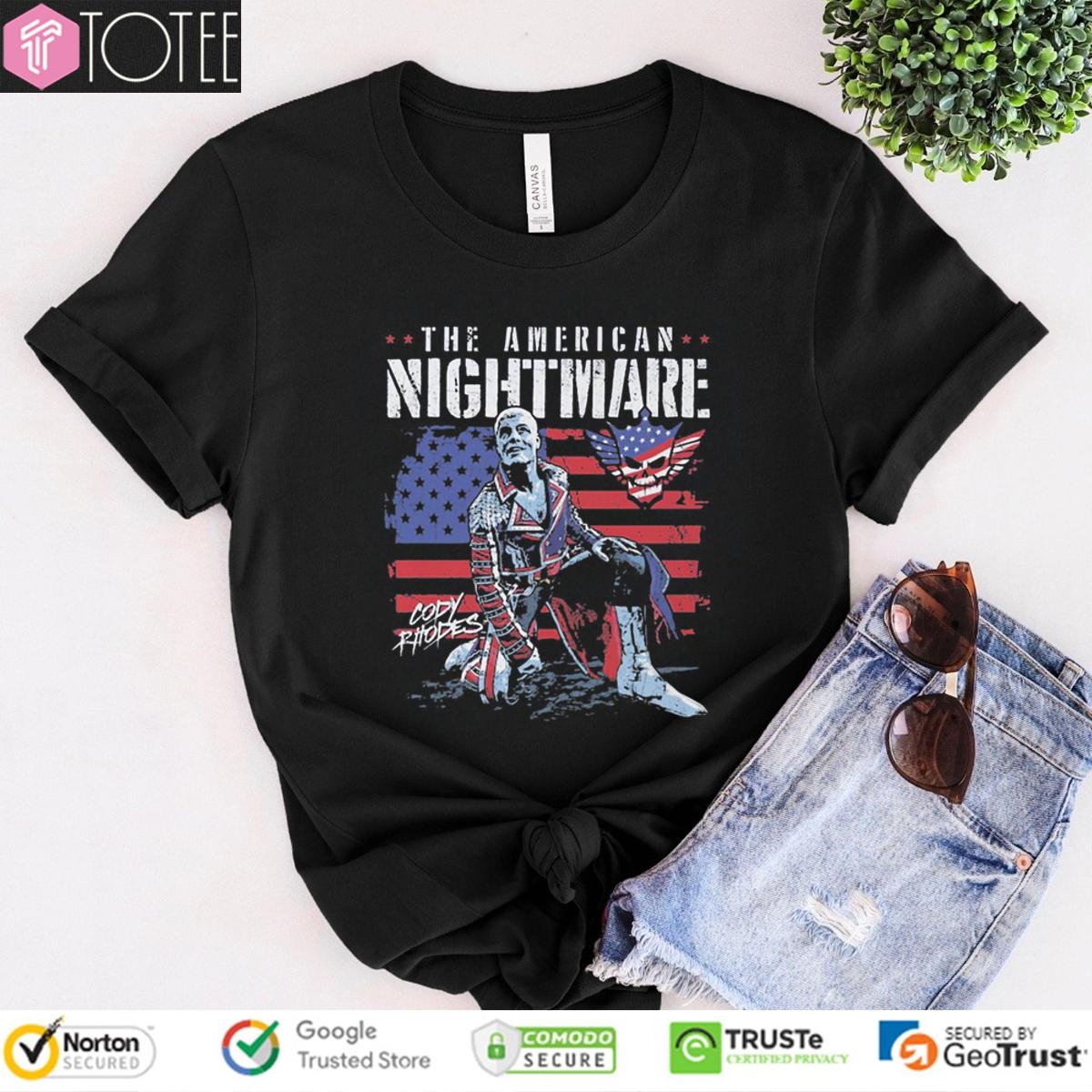 The American Nightmare Cody Rhodes American Flag T-shirt