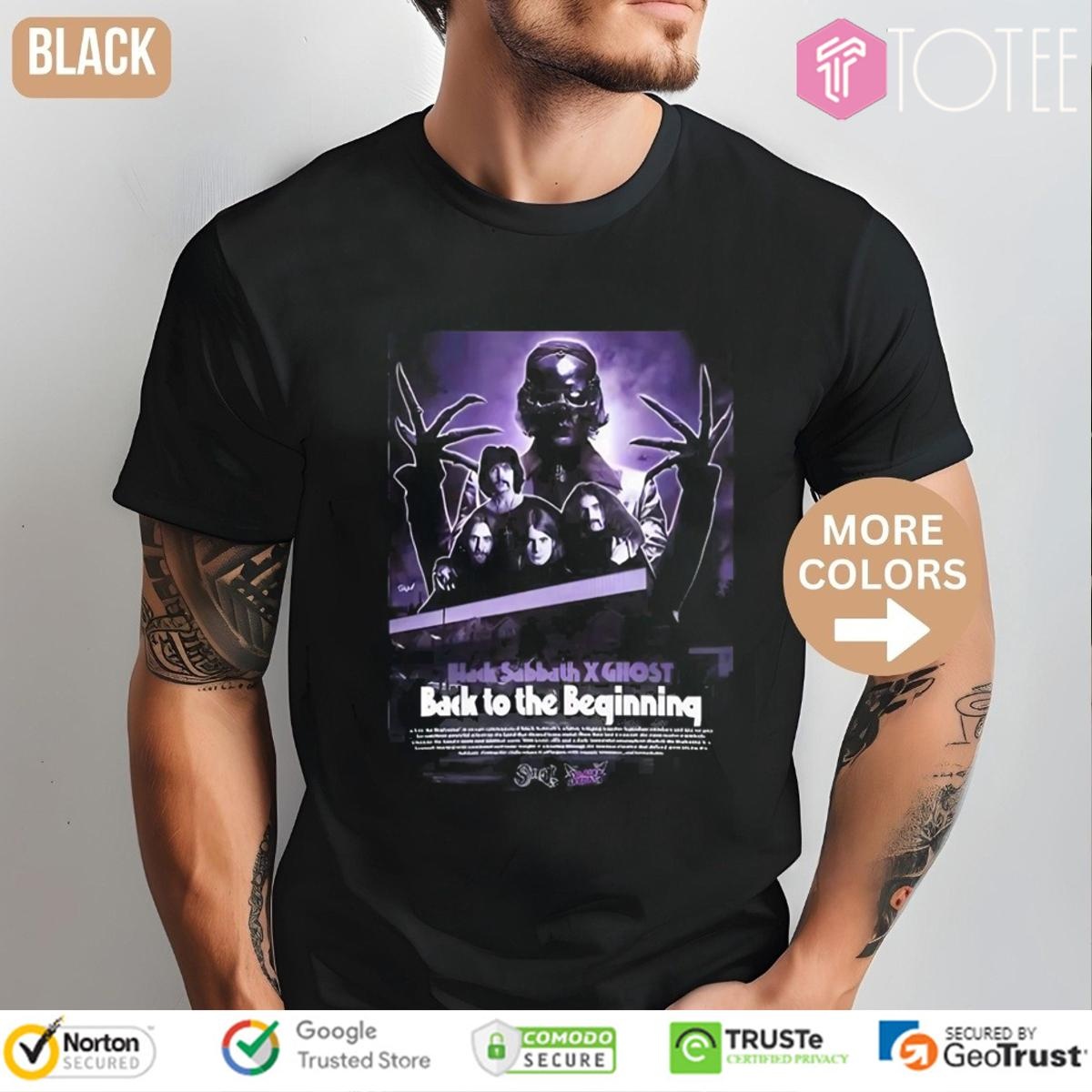 Black Sabbath Ghost Back To The Beginning Show 2025 T-shirt